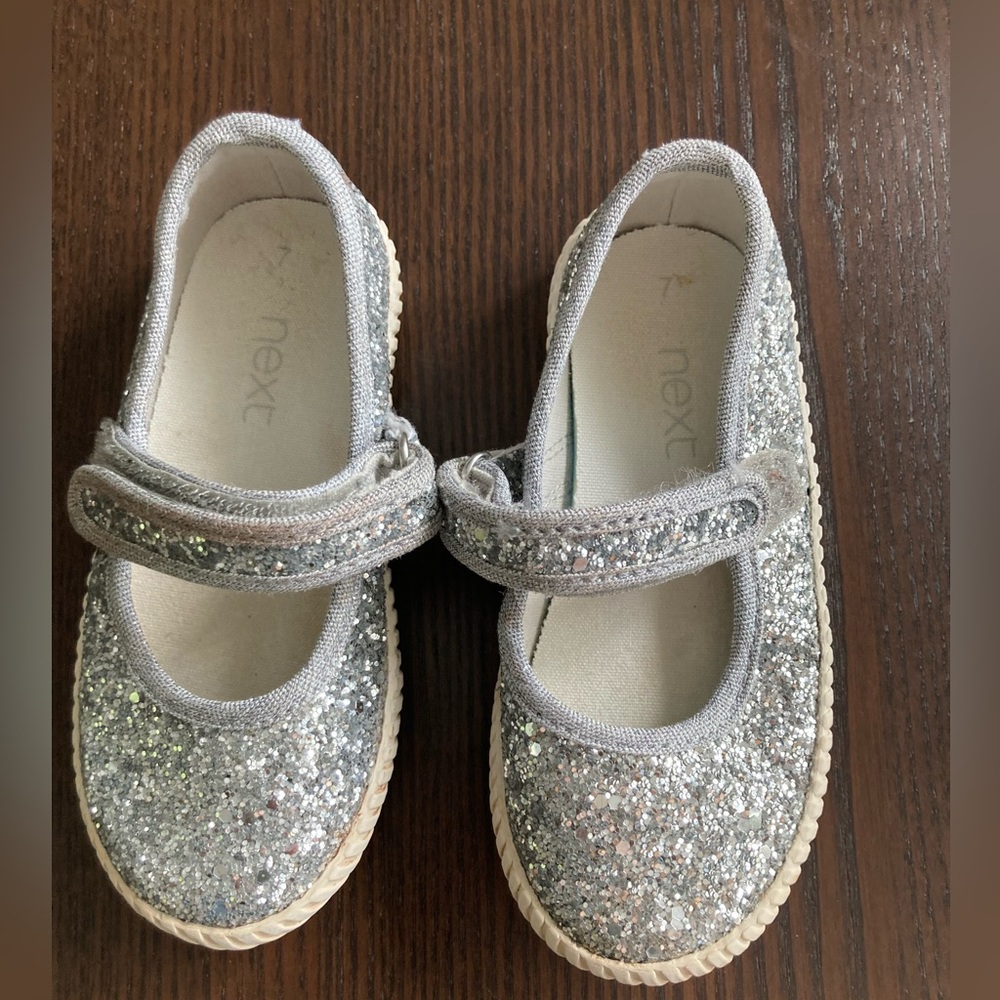 Next Toddler Size 7 Sparkly Shoes